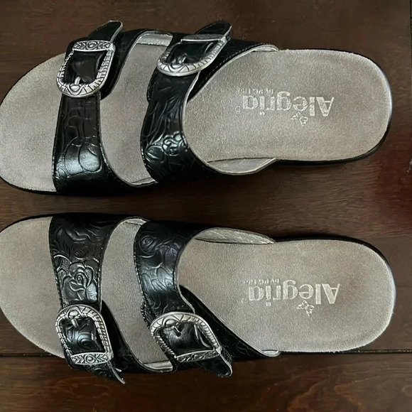 Alegria Jade cowboy black sandals size 35 (5) - Picture 2 of 7